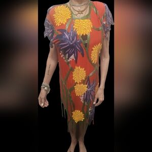 Roz & Sherm Vibrant Orange Dress